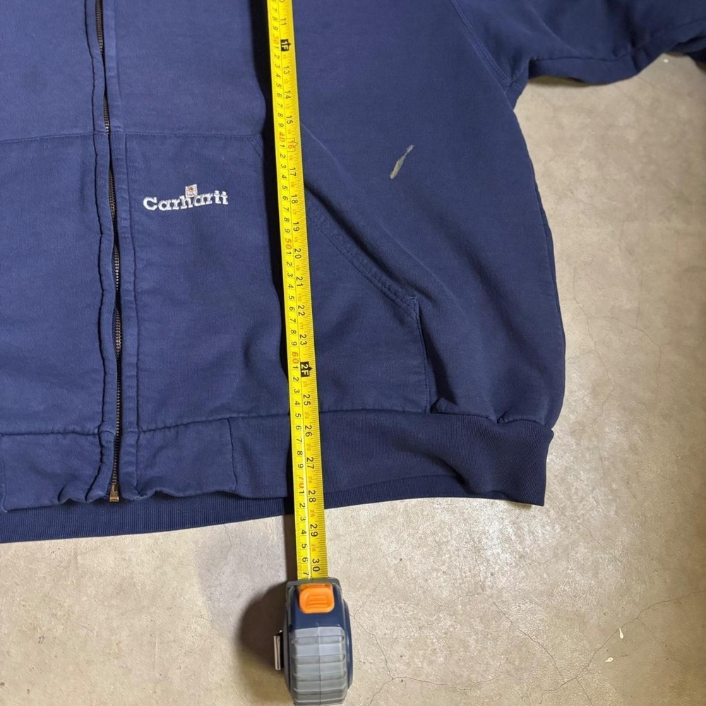 Vintage 90s Carhartt K129 Thermal Lined Zip Up Hoodie Sz XXL - Picture 7 of 7